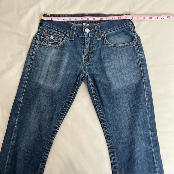 True Religion Men’s Size 28 Sección  Straight Denim Blue Jeans - Picture 3 of 10